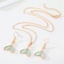 fashion glitter resin mermaid tail earring necklace wholesalepicture11