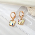 trend color zircon butterfly love pendant cute peach heart earringspicture11