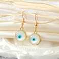 Simple Personality Round Heart Opal Blue Eyes Earrings Necklace Setpicture13
