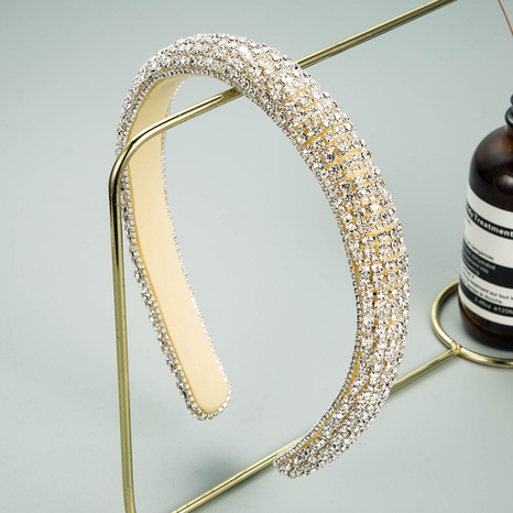 Baroque full rhinestone geometric headband wholesale  NHLN622562's discount tags
