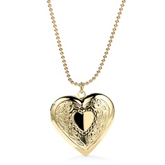 creative Print Heart Charms DIY Photo Box Locket Pendant Necklace
