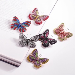 Korean cartoon enamel colorful butterfly brooch retro fashion pin accessories