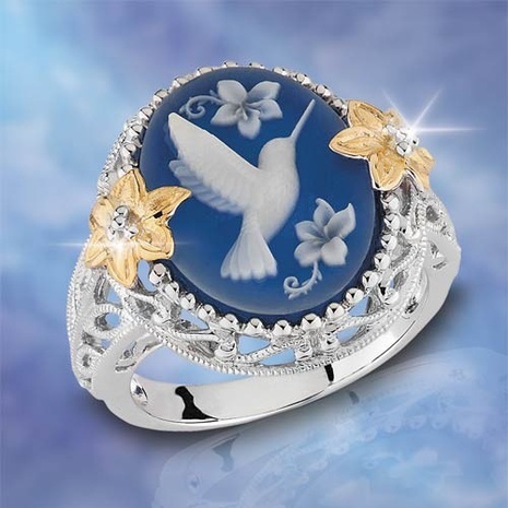 nano reflection bird ring peace dove ring jewelry ring NHSJJ621121's discount tags
