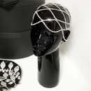 European and American bridal wedding rhinestone accessories tassel mesh headwearpicture8