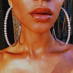 Fashion European and American earrings 10cm classic large hoop earrings