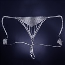 new exaggerated hollow ladies sexy rhinestone bra panties body chainpicture10