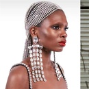 European and American fashion crystal full diamond long tassel ladies earringspicture5