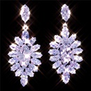 fashion atmosphere shiny water drop zircon earrings womens short earringspicture6