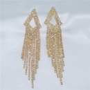 European and American fashionable rhinestone zircon long tassel earrings ladiespicture8