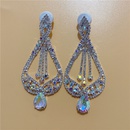 European and American colorful heartshaped microset AAA rhinestones bridal wedding earringspicture10