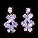 fashion butterflyshaped pendant earrings simple fashion zircon ladies long earringspicture6