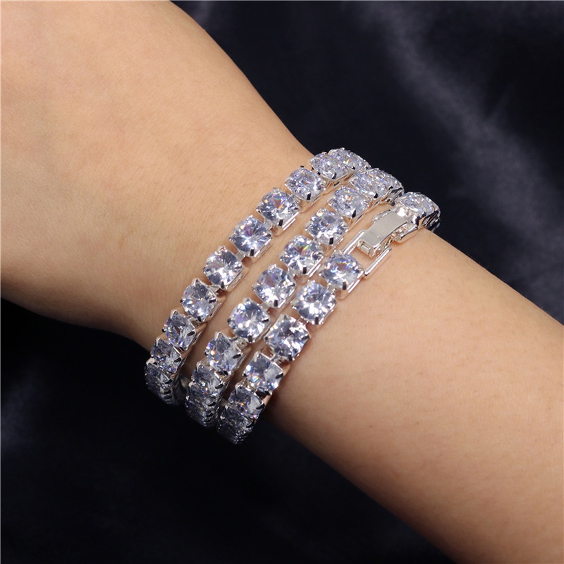 Bijoux Fins Bijoux Cristal | Simple Zircon Bracelet Bijoux Plein Strass Multirangs Bracelet Dames Bijoux - LY94743