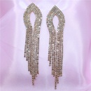 European and American female zircon earrings simple long tassel pendant earringspicture5
