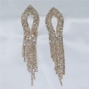 European and American female zircon earrings simple long tassel pendant earringspicture7