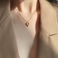 fresh love gold necklace luxury niche simple fashion collarbone chain