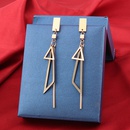 fashion new geometric triangle irregular titanium steel contrast color earringspicture6