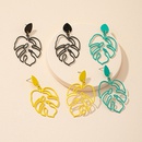 European and American new hollow leaf earrings female retro alloy earringspicture8