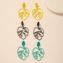 European and American new hollow leaf earrings female retro alloy earringspicture9