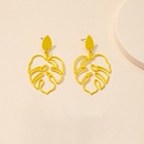 European and American new hollow leaf earrings female retro alloy earringspicture10