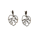European and American new hollow leaf earrings female retro alloy earringspicture11