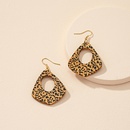 European and American ethnic style wooden leopard print earrings female wholesalepicture6