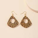 European and American ethnic style wooden leopard print earrings female wholesalepicture7