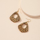 European and American ethnic style wooden leopard print earrings female wholesalepicture8
