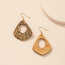 European and American ethnic style wooden leopard print earrings female wholesalepicture9