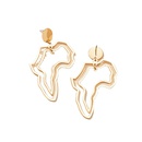niche design hollow African map earrings new retro ear studs femalepicture10