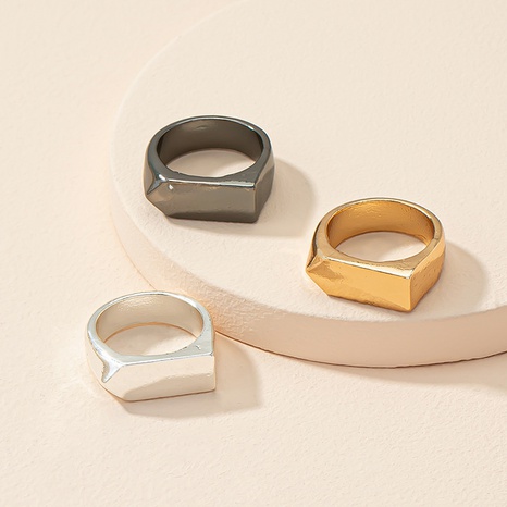 anillo de pareja de flecha geométrica de moda joyería de aleación de estilo europeo y americano femenino's discount tags