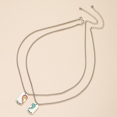 Square brand pendant love letter necklace female niche necklace