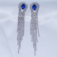 shiny rhinestones with gemstones long tassel womens earrings wholesalepicture11