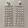 European and American fashion crystal full diamond long tassel ladies earringspicture10