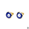new Turkish devils eye oil drop earrings retro copper goldplated blue eyes earringspicture9