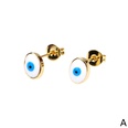 European and American trendy devils eye oil drop copperplated earringspicture12