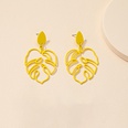 European and American new hollow leaf earrings female retro alloy earringspicture12