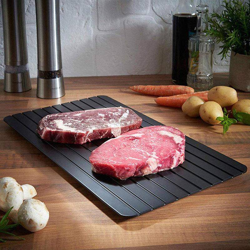 Personalisierte AluminiumAuftauplatte in Lebensmittelqualitt fr Steaks Tiefkhlkost Fleisch schnelle Auftauplatte