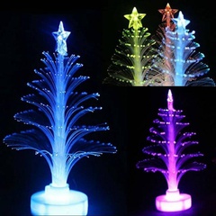 Glowing fiber optic tree LES colorful fiber optic tree luminous toy night light