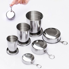 Stainless steel telescopic cup outdoor travel compression cup small wine glass
