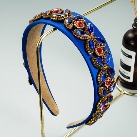 Royal blue gorgeous diamond headband wholesale's discount tags