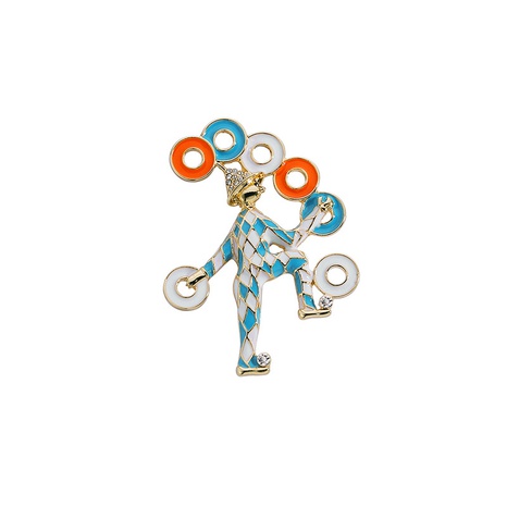 Fashion Circus Clown Brooch Enamel Alloy Corsage pin's discount tags