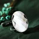 Broche en alliage de cristal de verre ovale  la mode boucle de foulard en soiepicture9