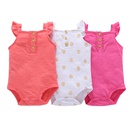 summer new baby childrens printing romper triangle romper threepiece suitpicture9