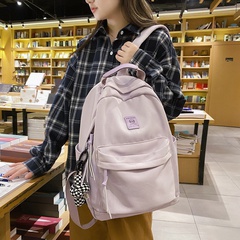 Schoolbag female Korean large capacity junior high school casual computer backpack