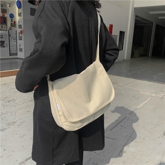 Student class bag female canvas large-capacity shoulder messenger bag wholesale
