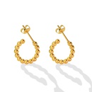 fashion geometric circlr simple titamium steel earrings ear stud NHXIY622193picture11
