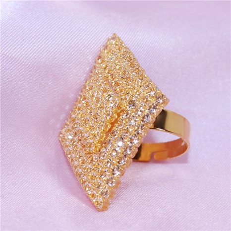 Luxury Rhinestone Female Full Diamond Crystal Jewelry Exquisite Ring's discount tags