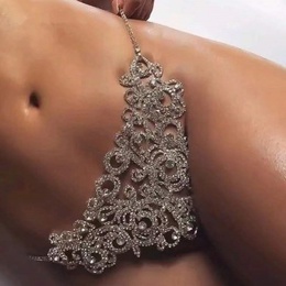 2022 new sexy thong European and American full of diamonds body chainpicture1