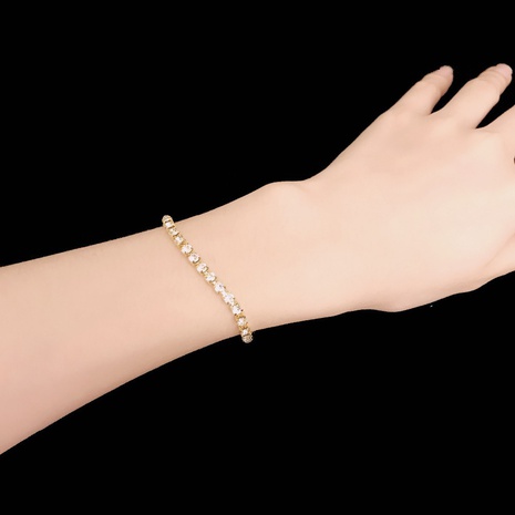bracelet en alliage de bracelet de zircon de diamant simple de mode simple NHJAJ622226's discount tags