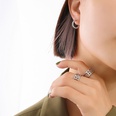 fashion geometric circlr simple titamium steel earrings ear stud NHXIY622193picture12